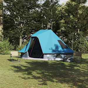 Tipi šotor s streho Modra 466 x 310 x 240 cm tafeta