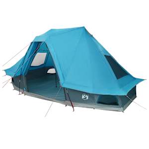 vidaXL Tipi telk 6-kohaline Sinine taft