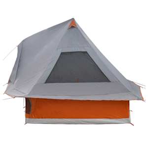 Tipi stan se střechou Šedá a oranžová 466 x 310 x 240 cm taft - obrázek 5
