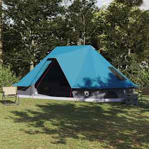 Tipi stan se střechou s úložištěm Modrá 680 x 430 x 270 cm taft - obrázek 1