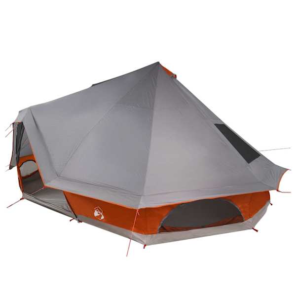 vidaXL Tipi telk 10-kohaline Hall ja oranž taft