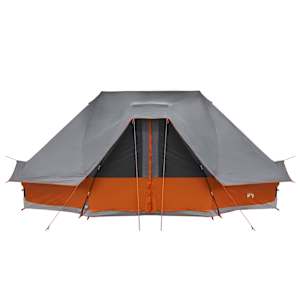 Tipi stan se střechou Šedá a oranžová 680 x 430 x 270 cm taft - obrázek 11