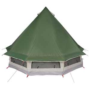 Tipi stan se střechou Zelená 404 x 370 x 270 cm taft - obrázek 6