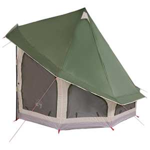 Tipi stan se střechou Zelená 404 x 370 x 270 cm taft - obrázek 5