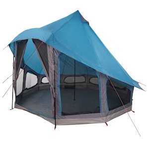 Tipi stan se střechou s úložištěm Modrá 404 x 370 x 270 cm taft - obrázek 2