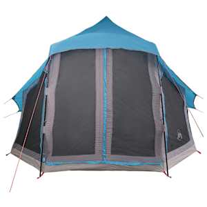 Tipi stan se střechou s úložištěm Modrá 404 x 370 x 270 cm taft - obrázek 11
