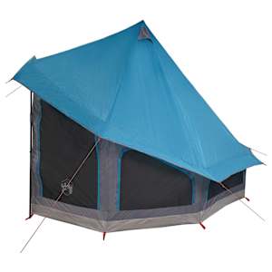 Tipi stan se střechou s úložištěm Modrá 404 x 370 x 270 cm taft - obrázek 5