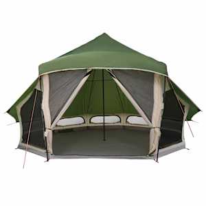 Tipi stan se střechou Zelená 508 x 470 x 300 cm taft - obrázek 4