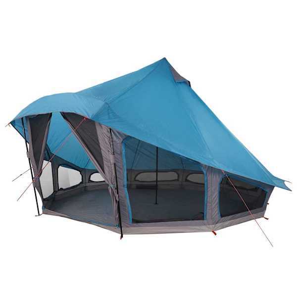 vidaXL Tipi telk katusega ladustamisega Sinine 508 x 470 x 300 cm taft