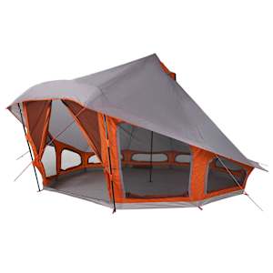 Tipi stan se střechou Šedá a oranžová 508 x 470 x 300 cm taft - obrázek 2