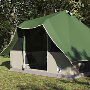 Tipi stan se střechou Zelená 358 x 296 x 258 cm taft - obrázek 3