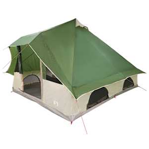 vidaXL Tipi telk 8-kohaline Roheline taft