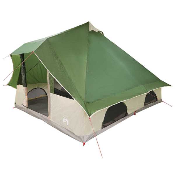 vidaXL Tipi telk 8-kohaline Roheline taft