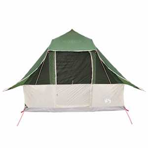 Tipi stan se střechou Zelená 358 x 296 x 258 cm taft - obrázek 11