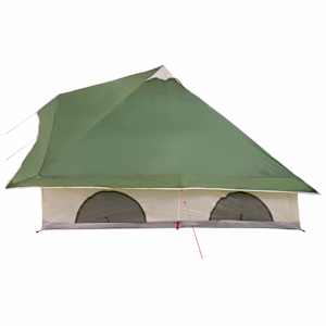 Tipi stan se střechou Zelená 358 x 296 x 258 cm taft - obrázek 5