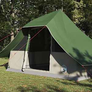 Tipi stan se střechou Zelená 364 x 281 x 257 cm taft - obrázek 3