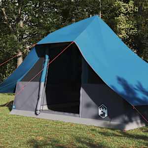 Tipi stan se střechou s úložištěm Modrá 364 x 281 x 257 cm taft - obrázek 3