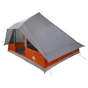 vidaXL Tipi telk 10-kohaline Hall ja oranž taft