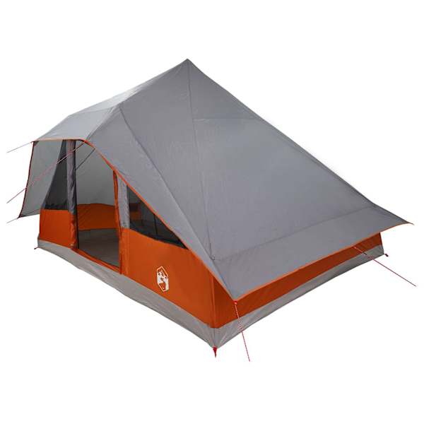 vidaXL Tipi telk 10-kohaline Hall ja oranž taft