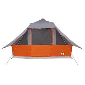 Tipi stan se střechou Šedá a oranžová 364 x 281 x 257 cm taft - obrázek 11