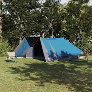 Tipi šotor s streho Modra 660 x 456 x 200 cm tafeta