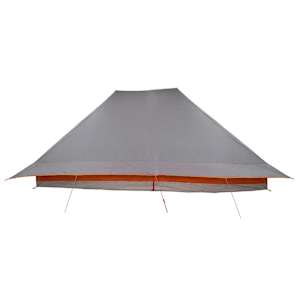 Tipi stan se střechou Šedá a oranžová 660 x 456 x 200 cm taft - obrázek 6