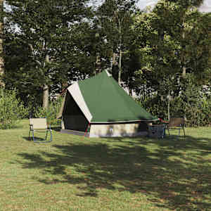 Tipi šotor s streho Zelena 400 x 346 x 250 cm tafeta