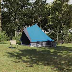 Tipi stan se střechou s úložištěm Modrá 400 x 346 x 250 cm taft - obrázek 1