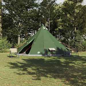 Tipi šotor s streho Zelena 560 x 560 x 300 cm tafeta