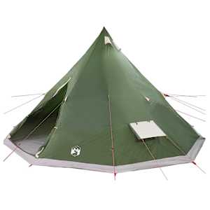 vidaXL Tipi telk katusega &otilde;huavaga Roheline 560 x 560 x 300 cm taft