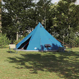 Tipi šotor s streho Modra 560 x 560 x 300 cm tafeta