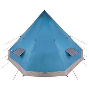 Tipi stan se střechou s úložištěm Modrá 560 x 560 x 300 cm taft - obrázek 5
