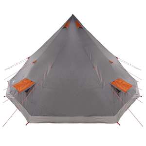 Tipi stan se střechou Šedá a oranžová 560 x 560 x 300 cm taft - obrázek 5