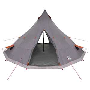 Tipi stan se střechou Šedá a oranžová 560 x 560 x 300 cm taft - obrázek 4
