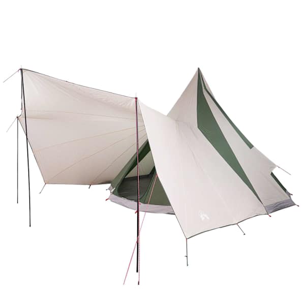 vidaXL Tipi telk katusega &otilde;huavaga Roheline 510 x 690 x 330 cm taft