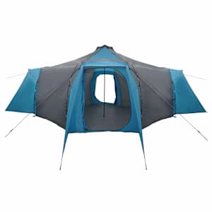 Tipi stan se střechou s úložištěm Modrá 492 x 492 x 275 cm taft - obrázek 4