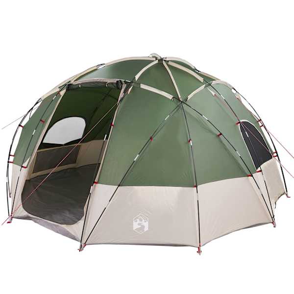 vidaXL Kupolitelgid katusega Roheline 475 x 475 x 235 cm taft