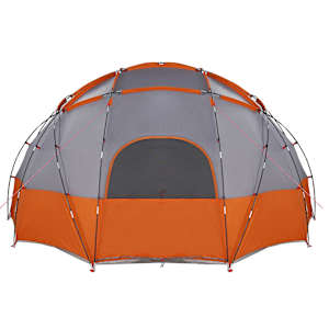 Stan s kopulí Šedá a oranžová 475 x 475 x 235 cm taft - obrázek 5
