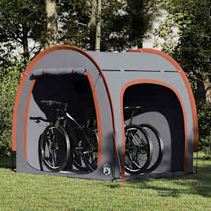 Šotor za shranjevanje koles Siva in oranžna 218 x 156 x 180 cm