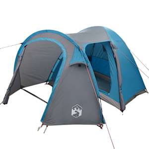vidaXL Kupolitelgid Kuppel katusega &otilde;huavaga Sinine 384 x 254 x 170 cm