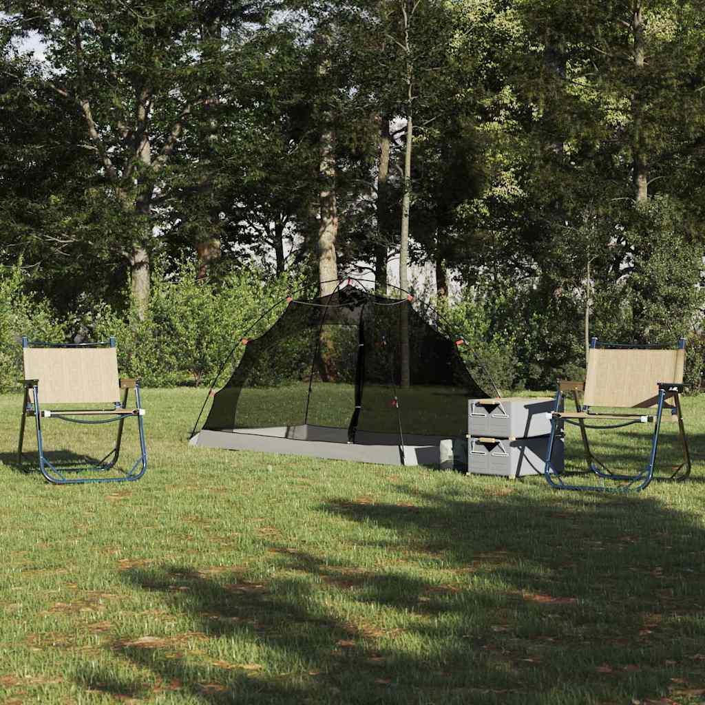 Tente avec toit Autre avec évent Gris et Noir 236 x 150 x 136 cm