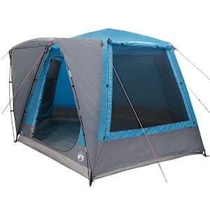 vidaXL Telkimise telk Kabintelk Sinine 420 x 420 x 227 cm Pol&uuml;ester