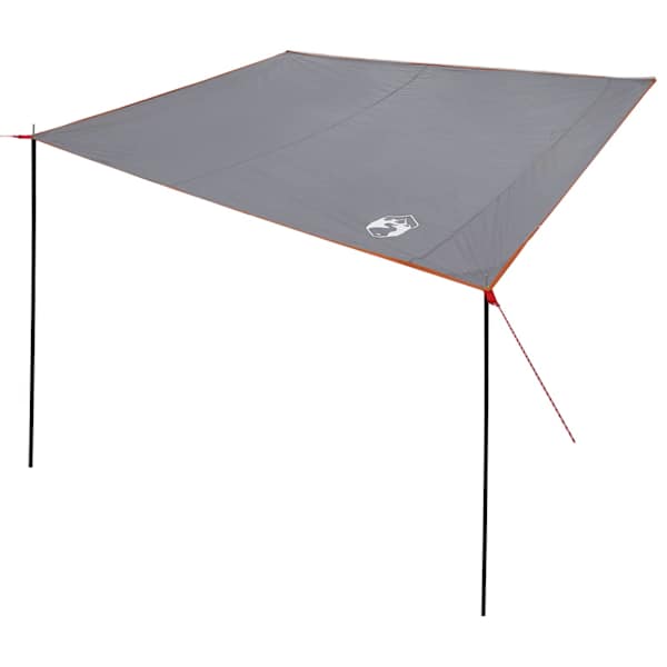 vidaXL Karavan Kattepanus 240 x 460 cm Veekindel Hall ja oranž taft