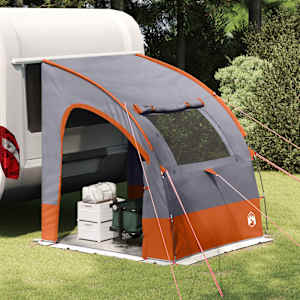 Šotor za prtljažna vrata Siva in oranžna 194 x 180 x 210 cm