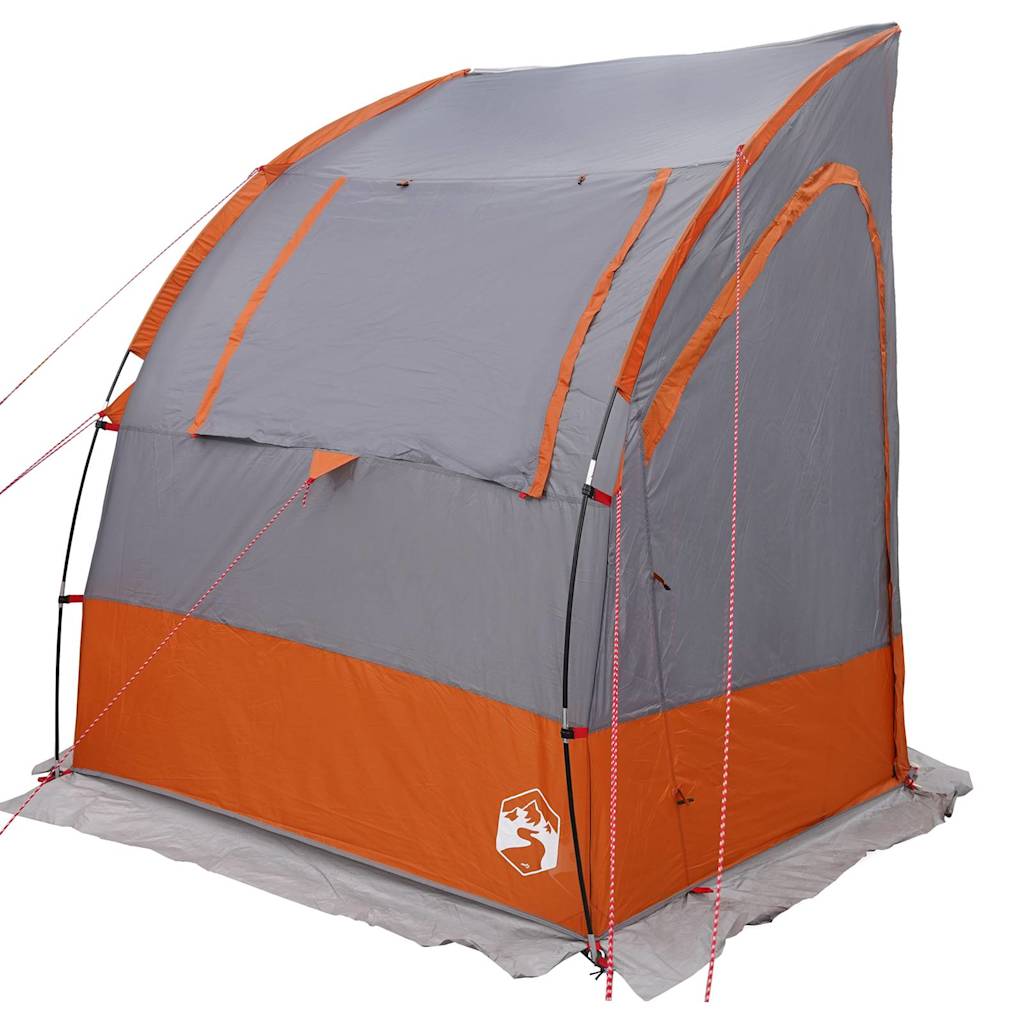 Teltta Harmaa ja oranssi ja musta 194 x 180 x 210 cm Polyesteri