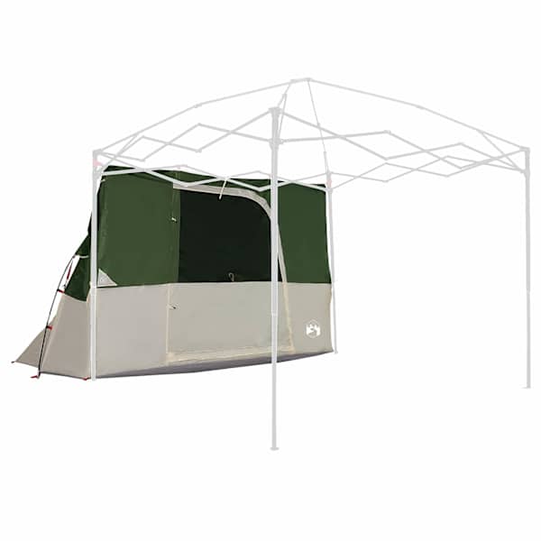 vidaXL Sisetelk katusega Roheline 280 x 220 x 176 cm taft