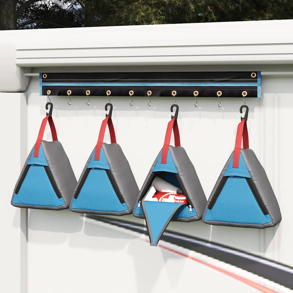 Sac de rangement Gris, Bleu, Rouge 24 x 16 x 24 cm Oxford