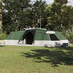 Družinski šotor s streho Zelena 833 x 585 x 216 cm tafeta