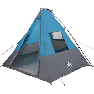 vidaXL Tipi telk 6-kohaline Veekindel Sinine taft