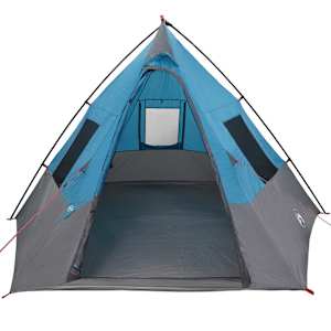 Tipi stan se střechou s úložištěm Modrá 383 x 338 x 217 cm taft - obrázek 4